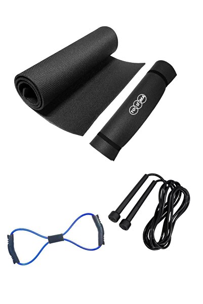Tosima Pilates Minderi Sekizgen Direnç Lastiği Ve Atlama Ipi Seti Egzersiz Se...