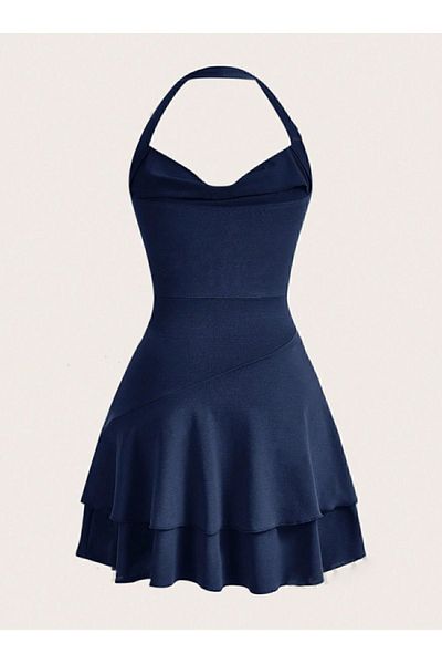 Dressco Eva - Rochie mini cu volane cu bretele