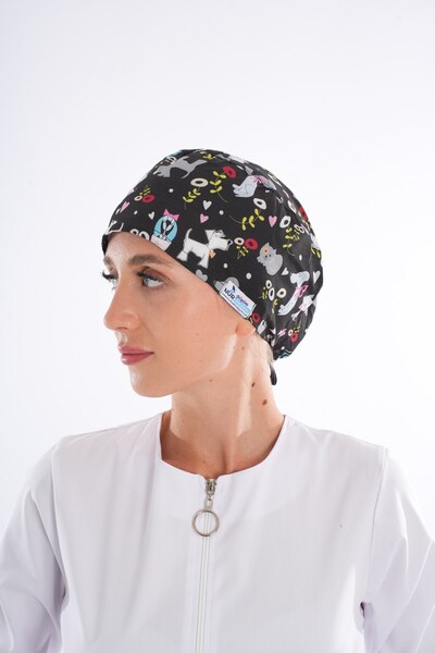 Nur Medikal Giyim Sevimli Dostlar Doktor Hemşire Aşçı Veteriner Cerrahi Bone