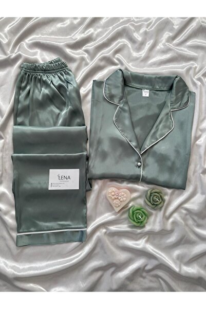 Lena Homewears Kadın Saten Moment 2' li Pijama Takımı