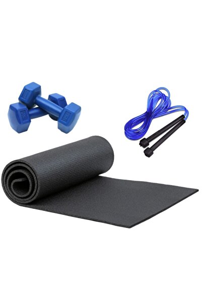 Tosima Pilates Seti 1 Kg Dambıl Pilates Minderi Atlama Ipi Set