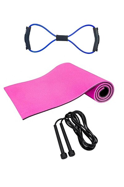 Tosima 8 مللي متر بيلاتيس حصيرة مثمنة ممارسة الإطارات وحبل القفز مجموعة اليوغ...