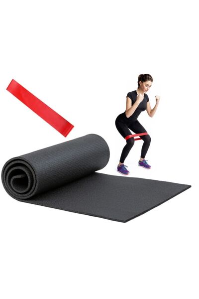 Tosima Pilates Mat Aerobic Band Hard Resistance Band Red 2 piese Set Pilates ...