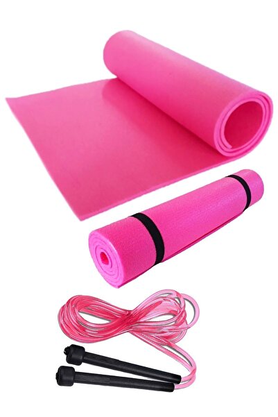 Glamonda مجموعة بيلاتيس 7 ملم وسادة بيلاتيس وحبل القفز مجموعة اليوغا مجموعة ا...