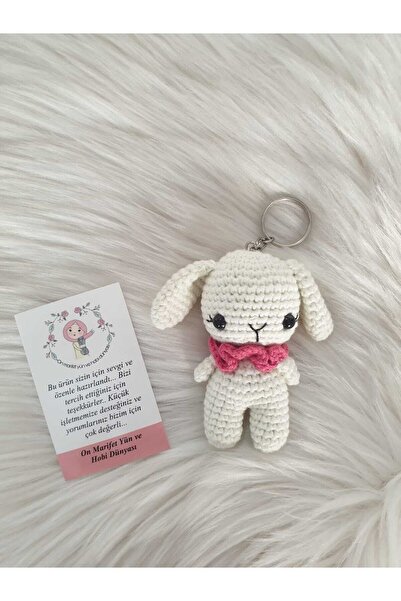 On marifet yün ve hobi dünyası Amigurumi Organik Örgü Oyuncak Anahtarlık