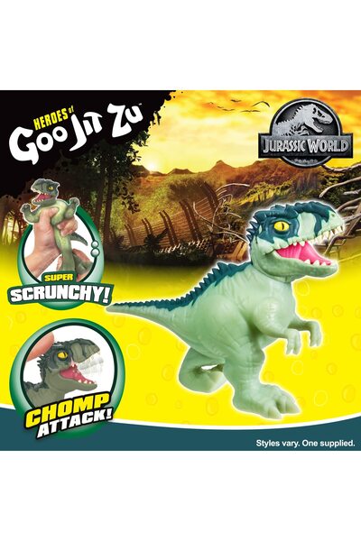 Akedo Jurassic World Chomp Attack Stretch Giganotosaurus | Stretches 3X, Realistic Action, Age 4+