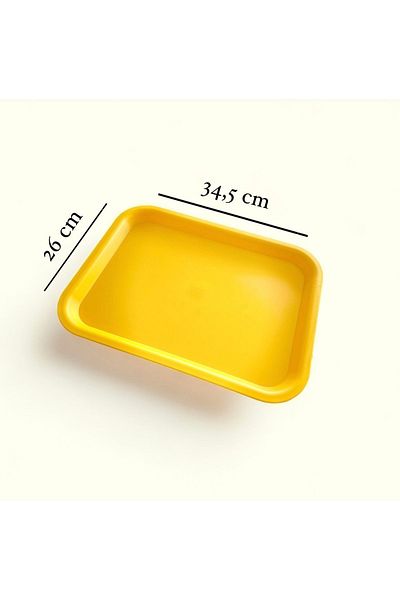 ray plastik Serving Tray Unbreakable Yellow
