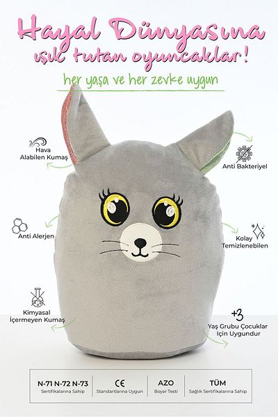 Pufu Toys 30 CM FIGURED PLUSH PILLOW SERIES