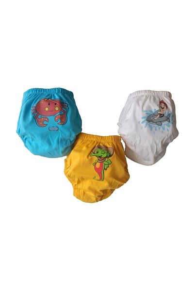 bejamonti chocolate baby kids Triple Cheerful Sea Vibrant Training Pants