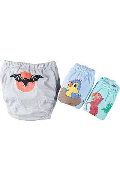 Momslab Animal Printed Cute Baby Training Pants Set of 3 - 20-25Kg/25-30Kg