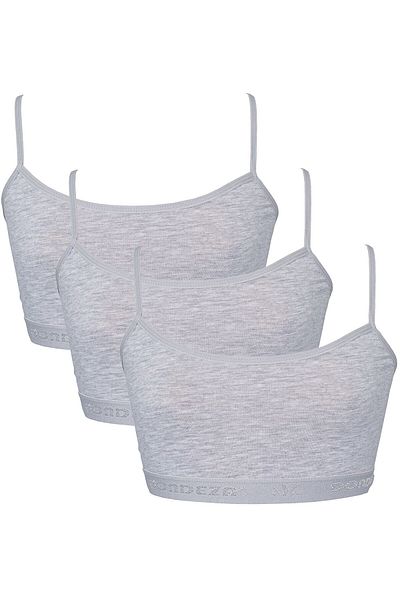 bejamonti chocolate baby kids Plain Half Tank Training Bra for Girl - Set of 3