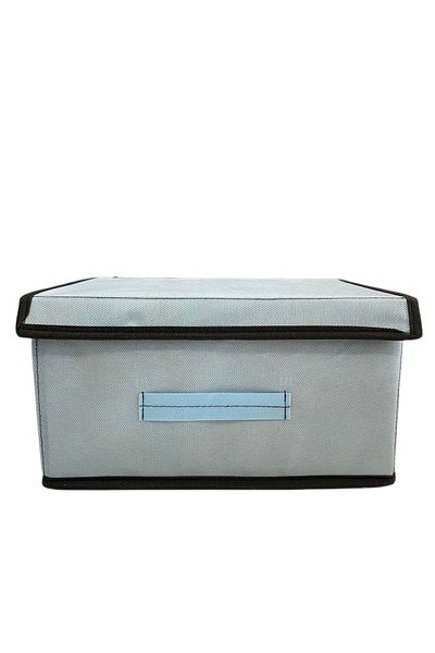 TURİNHOME Box Storage Box, Multi-Purpose Box, Fabric Box, Organizer Organizer Box with Lid