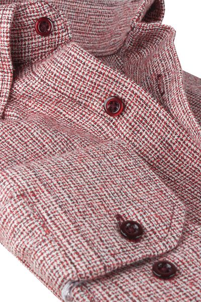 Varetta Men's Coral Wide Cut Plain Pocket Winter Shirt