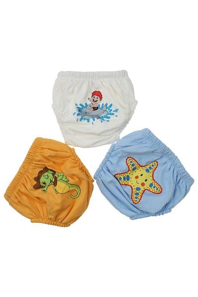 bejamonti chocolate baby kids Baby Boy Blue Patterned Training Panties 3 Pieces