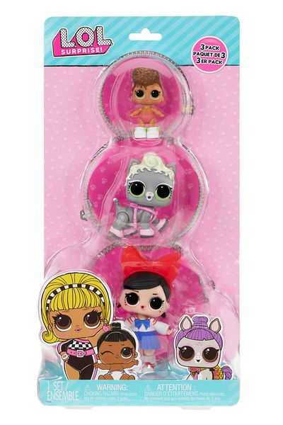 L.O.L. SURPRISE LOL Surprise (Tot/Pet/Sis) Fanime & Purrr Baby & Lil Rip Tide
