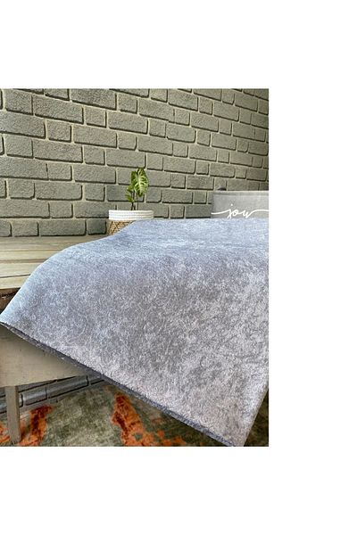 FavoriTeks Sofa Sofa Bed Cover Light Gray Patterned Anti-Slip Base Sponge Top Fabric Velvet