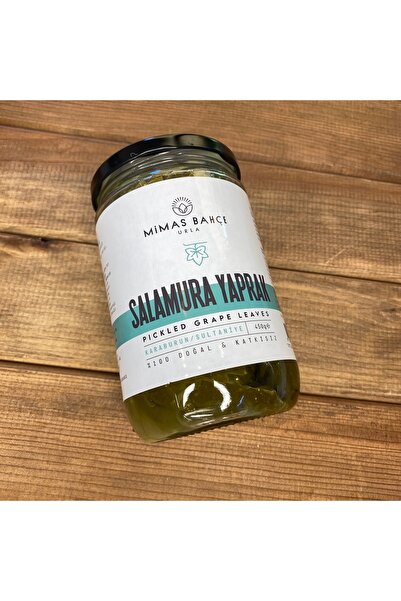 Mimas BAHÇE Salamura Sultaniye Üzüm Yaprağı Katkısız Doğal 450gr