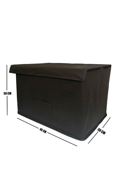 TURİNHOME Box Storage Box, Multi-Purpose Box, Fabric Box, Organizer Organizer Box with Lid