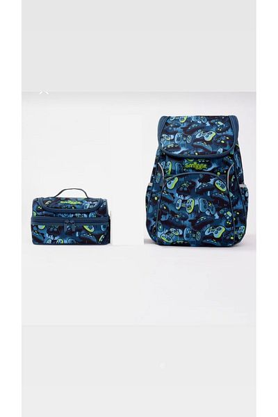 SMIGGLE 2-Piece Figured Game Console School Bag Set - GAME ON