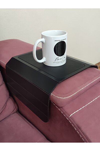 Hürrem Deri Tabanlı Yan Sehpa Koltuk Kolçak Sehpası