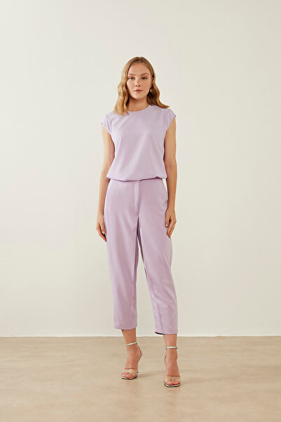 Mizalle Double Klasik Lila Pantolon