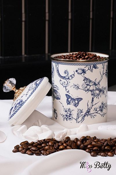 Miss Betty Enamel Large Size Jar Blue Life