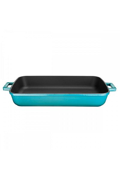 Lava 26X40Cm Rectangular Casting Tray - Iron Solid, Double Handles