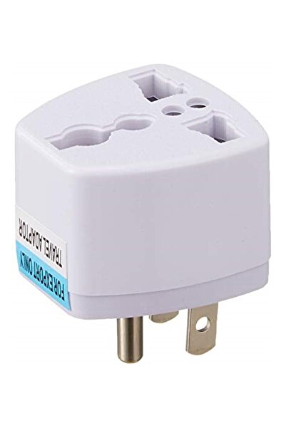 Tek-İş Seyahat Adaptörü Amerika Topraklı Erkek Fiş Ingiltere Amerika Fiş Çevirici Priz Dönüştürücü