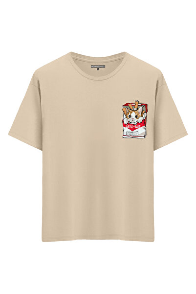 Mounte Bianca Unisex CigaCat - Oversize kroj T-shirt