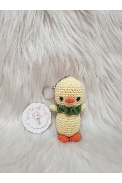 On marifet yün ve hobi dünyası Amigurumi Örgü Oyuncak Civciv Anahtarlik