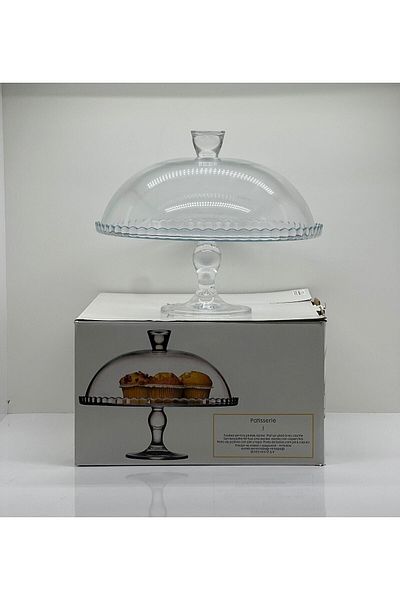 Paşabahçe Standing Serving Plate with Lid