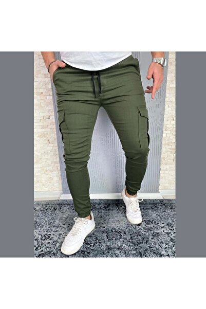 BY SRT Lycra Cargo Pocket - Elastic Waist and Leg Trousers
