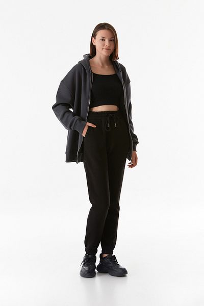 Fulla Moda Jogger Sweatpants με τσέπες και ελαστική μέση