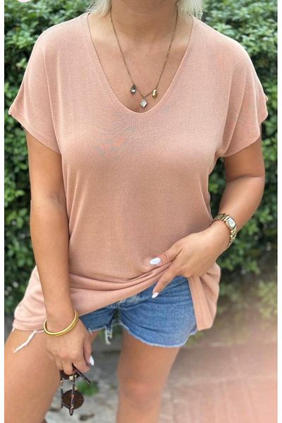 Overbazaar Mercerized Μπλούζα & Τουνίκ Μπλούζα με λαιμόκοψη S/m L/xl Μπλούζα Τουνίκ