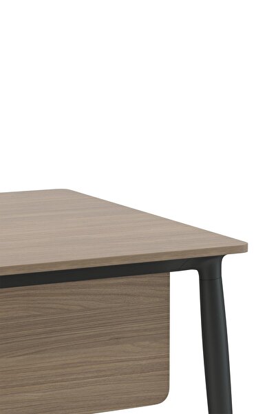 Bürotime Era Yönetici Masası, Samba & Siyah Ayak, 100x200cm