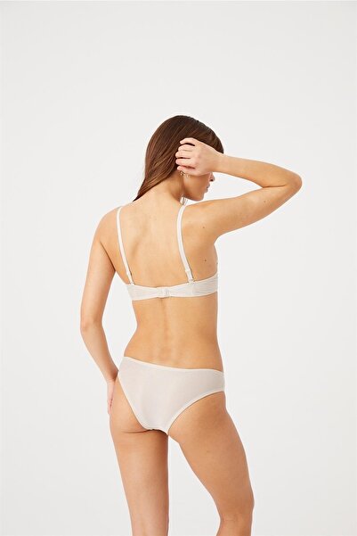 Cansoy Aria Patterned - Supported Single Top Nude Bra (625Tek)