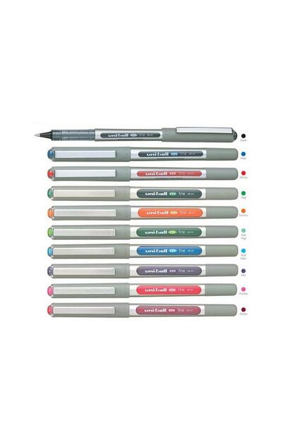 UNİ-BALL Roller Kalem 10 Eye Broad Jel Bilye Uç İmza Kalemi 1.0 MM Mavi UB-150