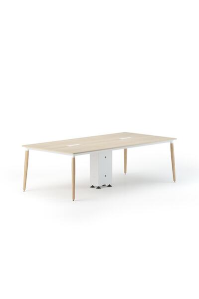 Bürotime Era Toplantı Masası, Akasya & Ahşap Ayak, 120x240cm