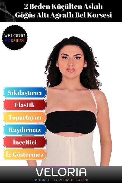 Veloria Premium Series - Body Shaping Size 2 Sling Underbust Agraph Waist Corset