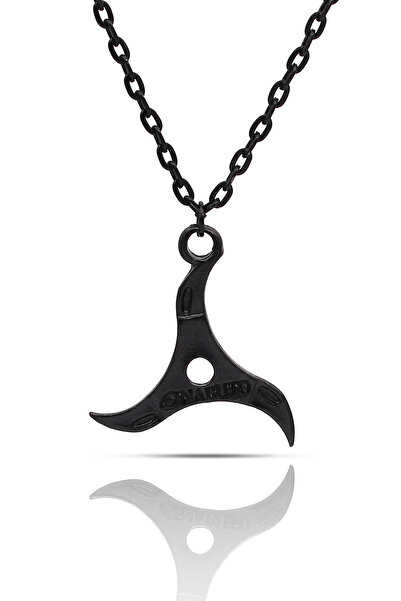 kolbi قلادة ناروتو أنيمي شوريكين كونوها - لون أسود كلاسيكي مع سلسلة