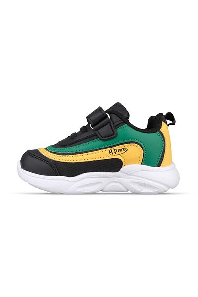 MP ONE Μαύρο-πράσινο Velcro Sneaker για μικρό παιδί