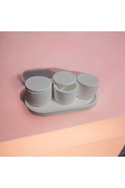 millonu üçlü kapaklı minimalist mumluk veya yüzük takı kutusu 7 parça