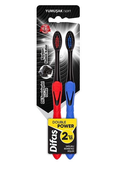 Difaş Double Power 2 Pack Toothbrush