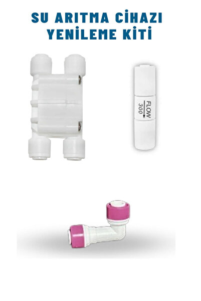 AQUA BELLA Su Arıtma Cihazı Için Yenileme Kiti (quick Check Valve-shut Off-flow)