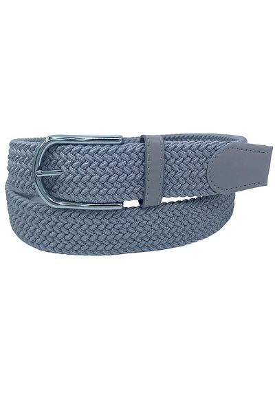 Süzer Deri Ελαστική ελαστική Unisex Ζώνη Πλεκτής Γκρι