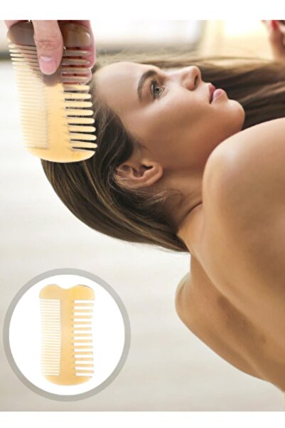 Efsoon Organics Χτένα από κόκκαλο κέρατος αρνιού Χρήσιμη και εύκολη στη μεταφορά Χειροποίητη