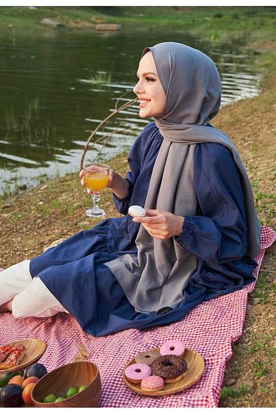 Mides scarf Cotton Jazz Shawl Smoked