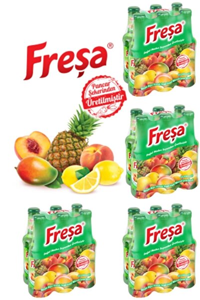FREŞA Karışık Meyve Aromalı Madensuyu Koli 24 X 200 ml