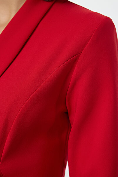 Trendyol Collection RuFFle Red Woven Jacket ruha - TWOAW24EL00589