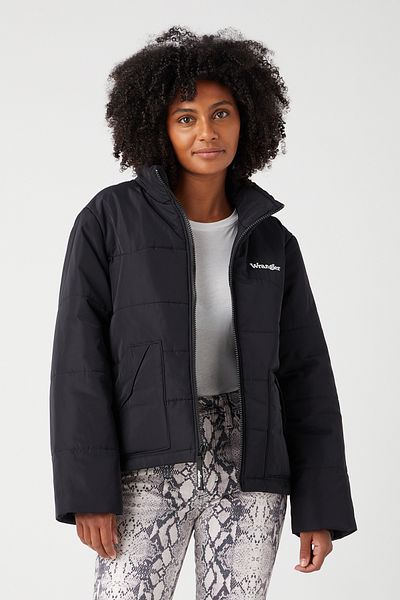 WRANGLER Schwarzer Western-Puffer